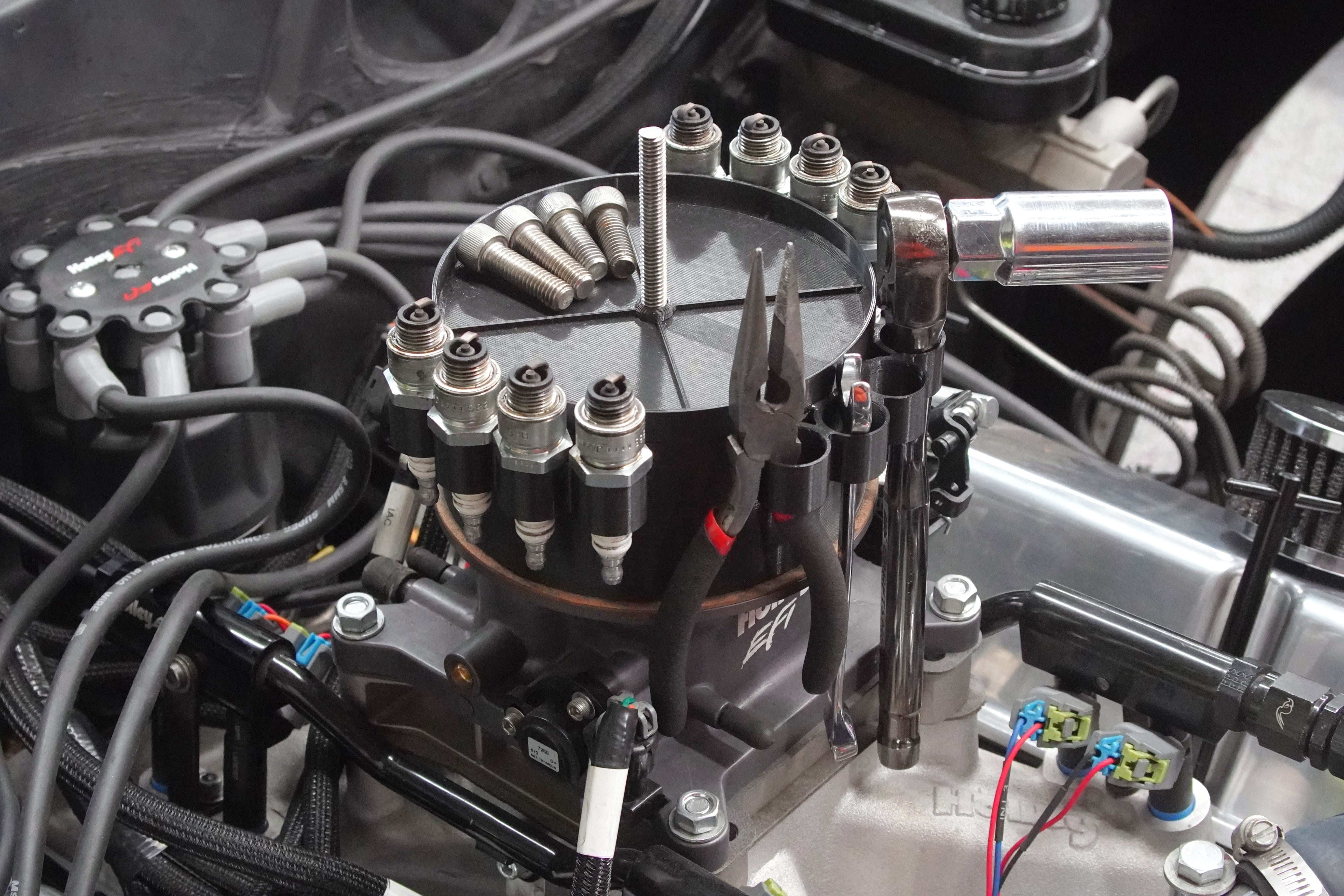 Carburetor Cap Tool and Spark Plug Holder
