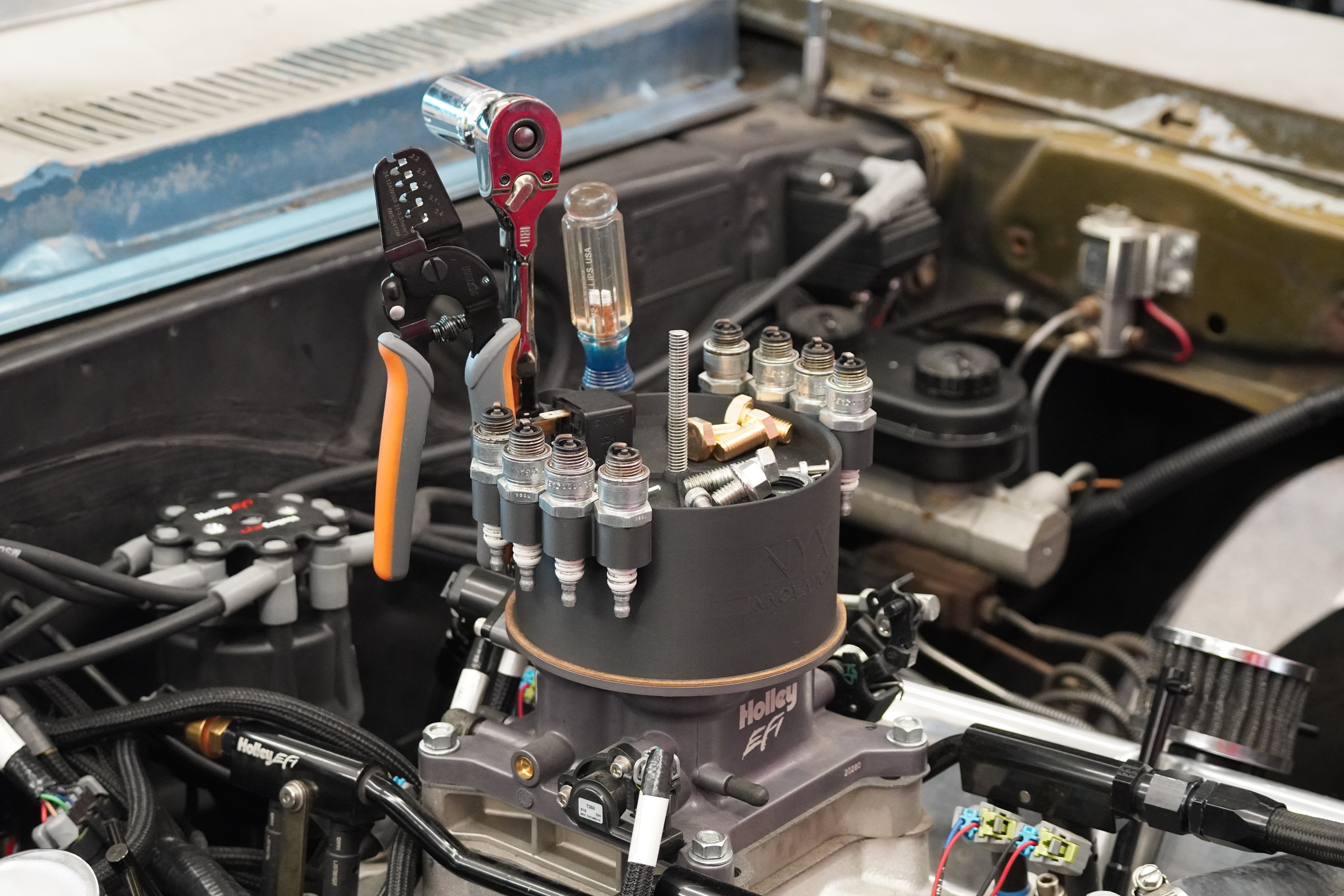 Carburetor Cap Tool and Spark Plug Holder